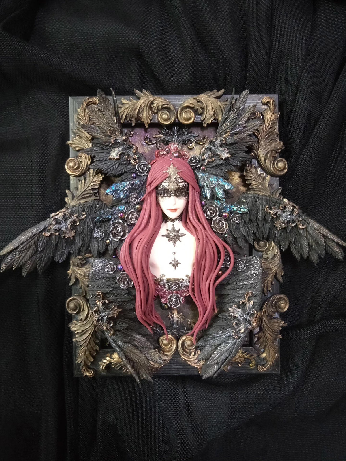 Clay Angel Figure Frame Magnet