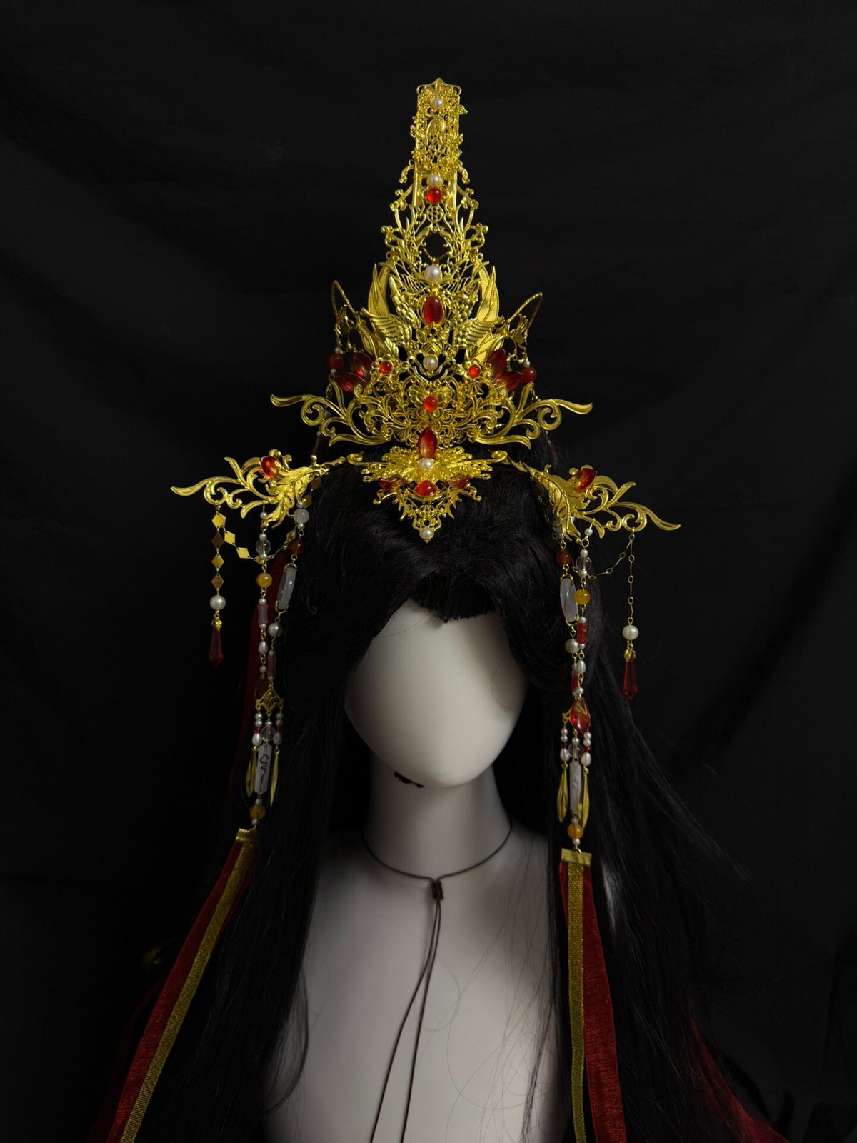 Gold Phoenix Cosplay Crown Headpiece
