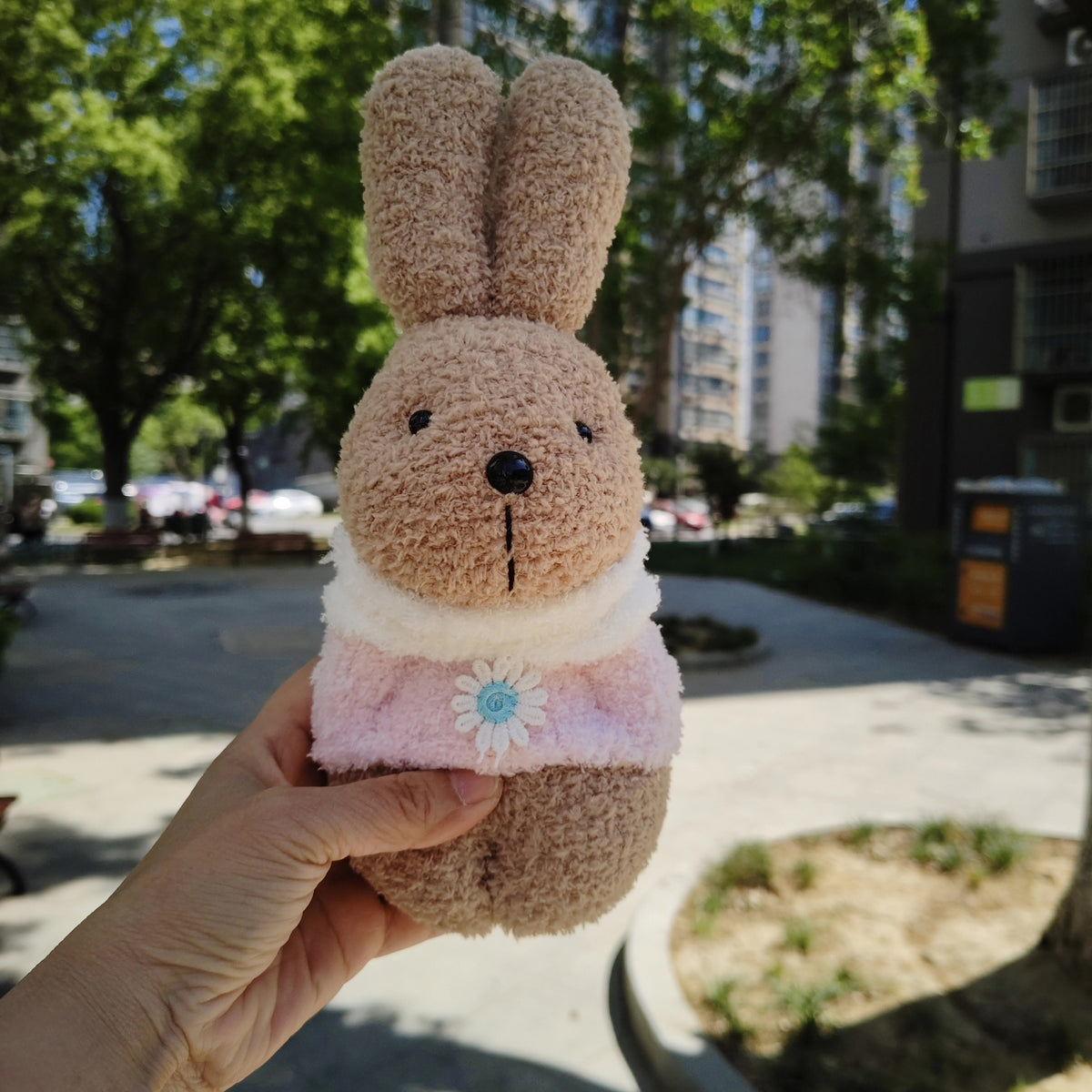 Handmade Sock Doll Plush Rabbit 23 cm