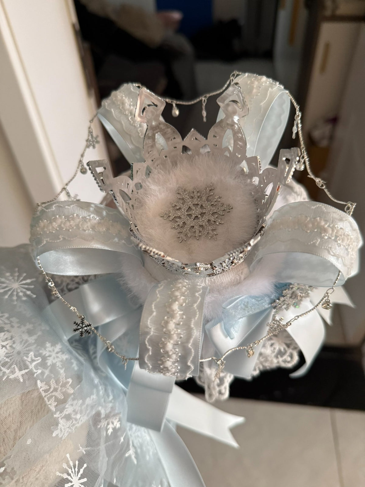 Snowflake Crown Lolita Side Hat