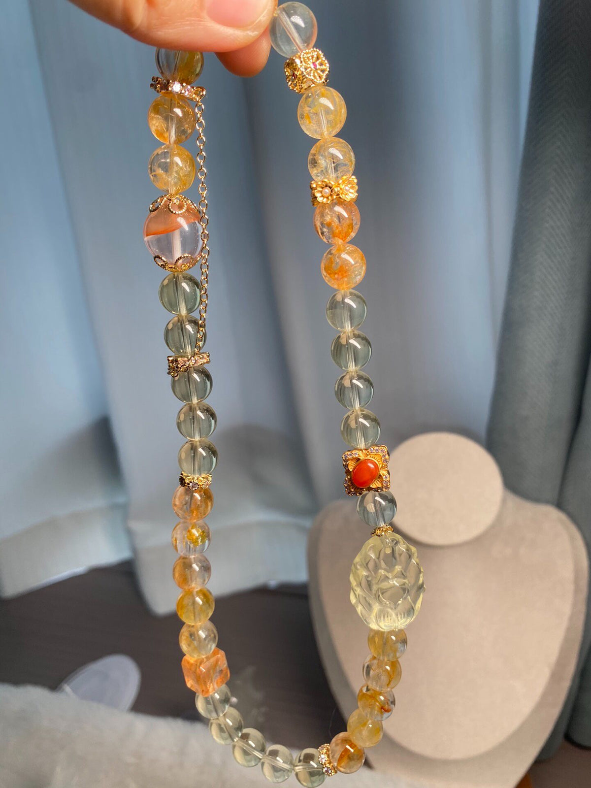 Natural Quartz Crystal Multi-Strand Bracelet Set