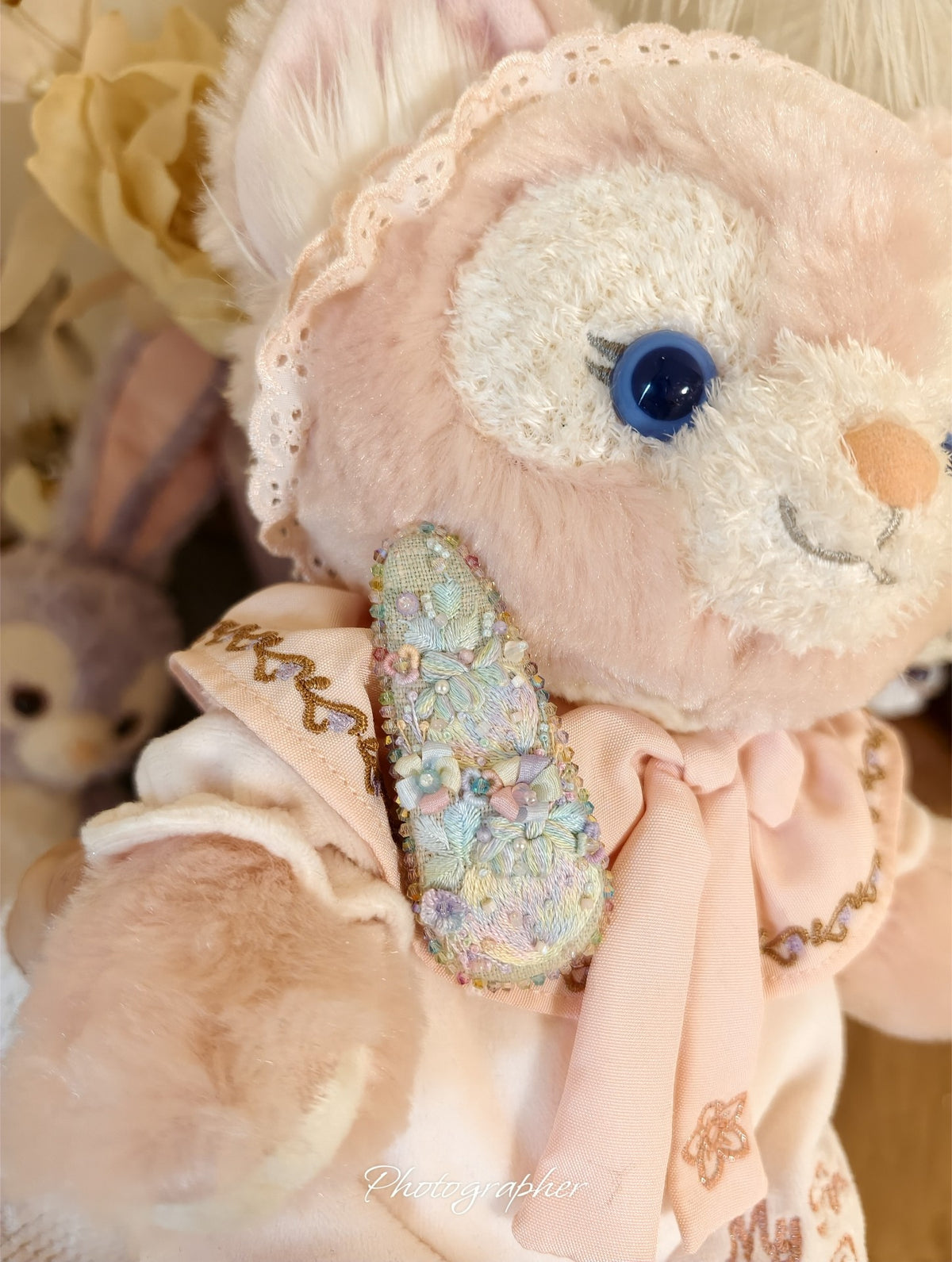 Handcrafted Silk Embroidery Hair Clip