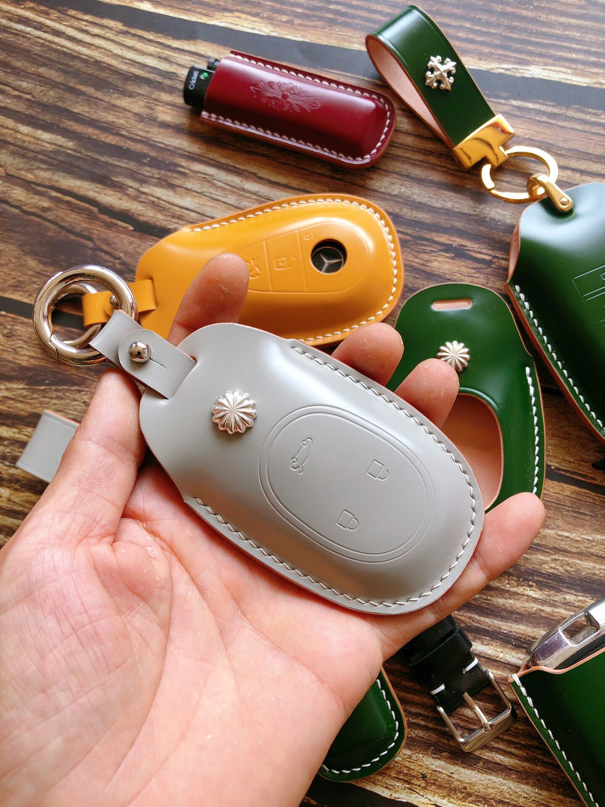 Handcrafted Shell Cordovan NIO Key Case