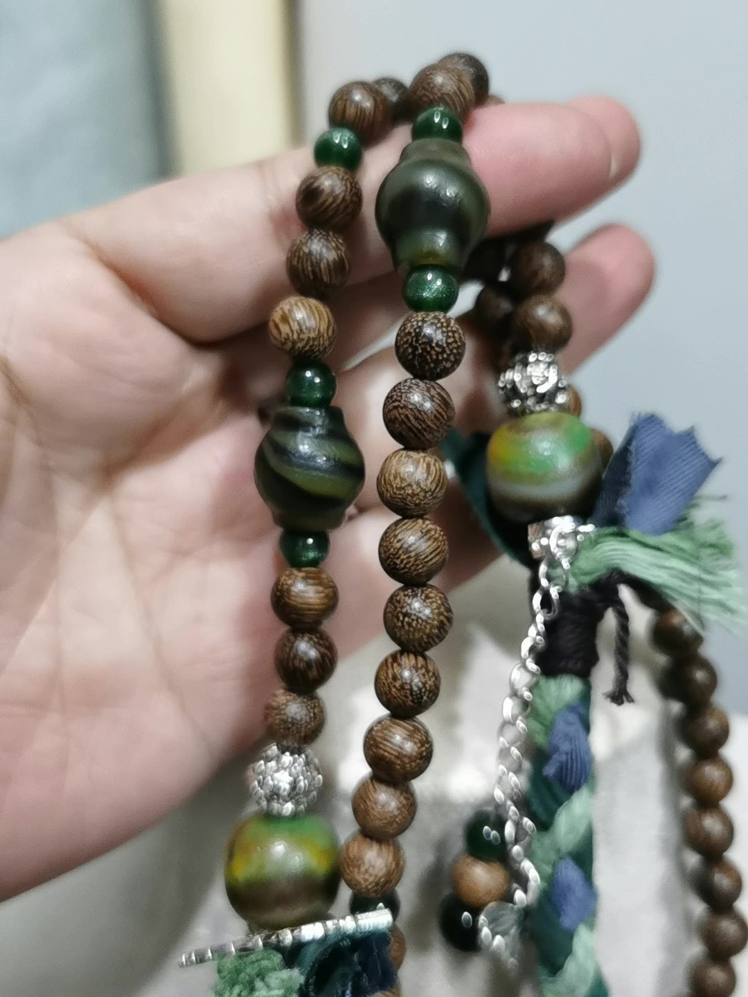 Natural Xiuyan Jade Fish Pendant Necklace