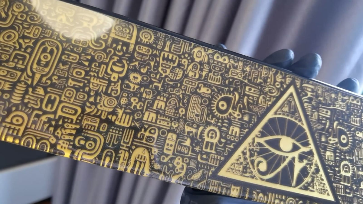 Egyptian Black Gold Keyboard Wrist Rest