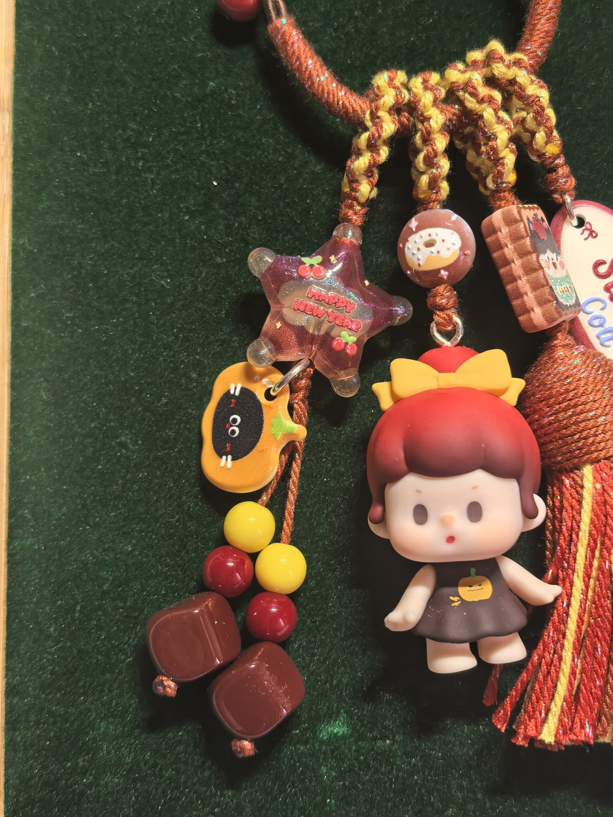 Pumpkin Doll Figurine Phone Charm Keychain