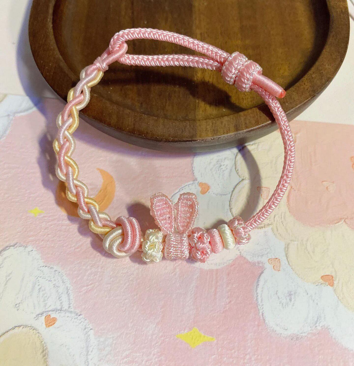 Handcrafted Pastel Woven Bracelet Adjustable