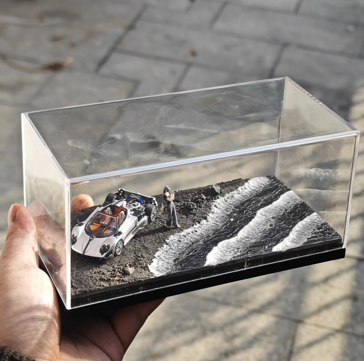 1:64 Scale Icelandic Beach Diorama Acrylic Case