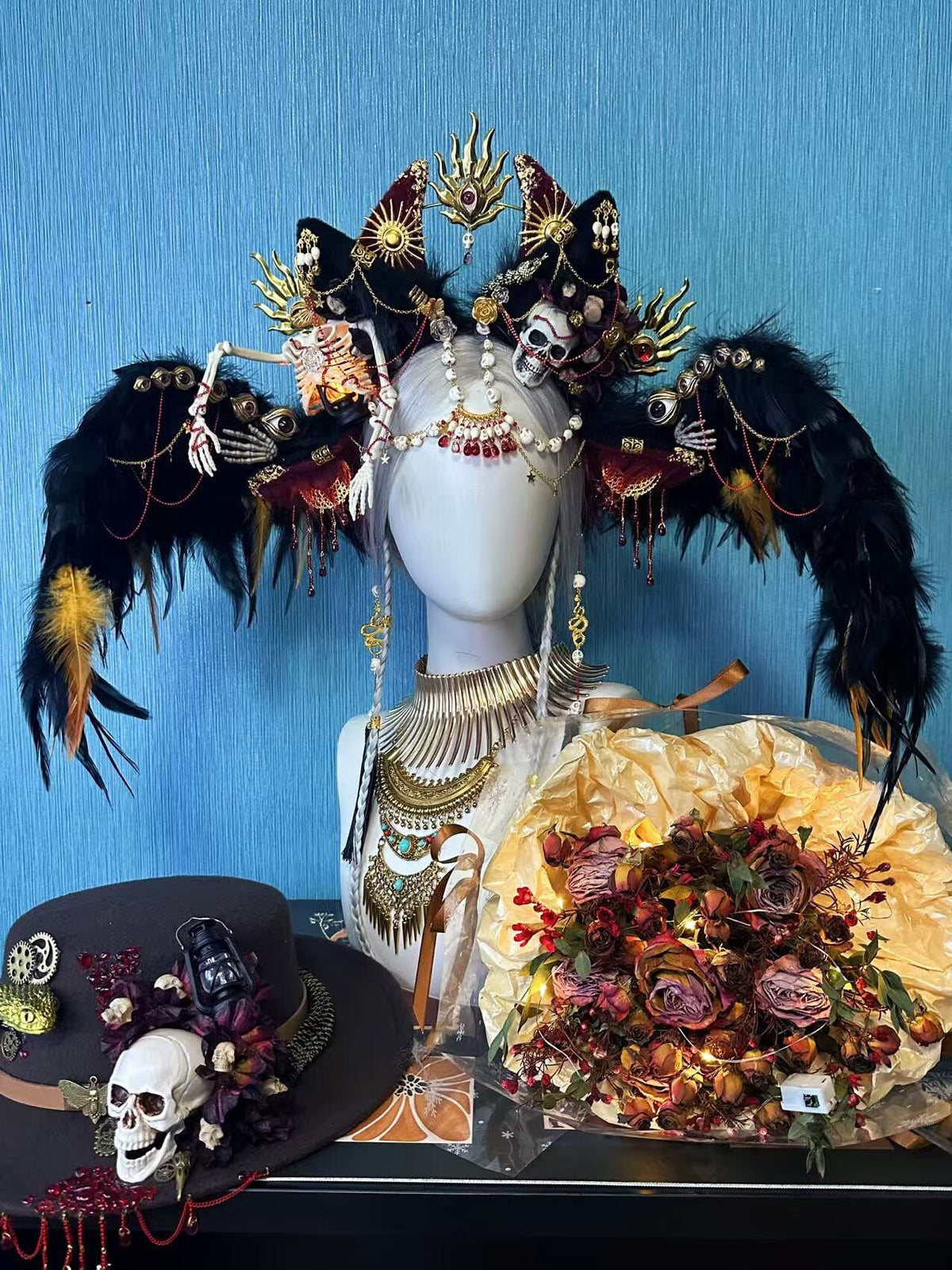 Necromancy Rhapsody Triple Beast Ear Headpiece
