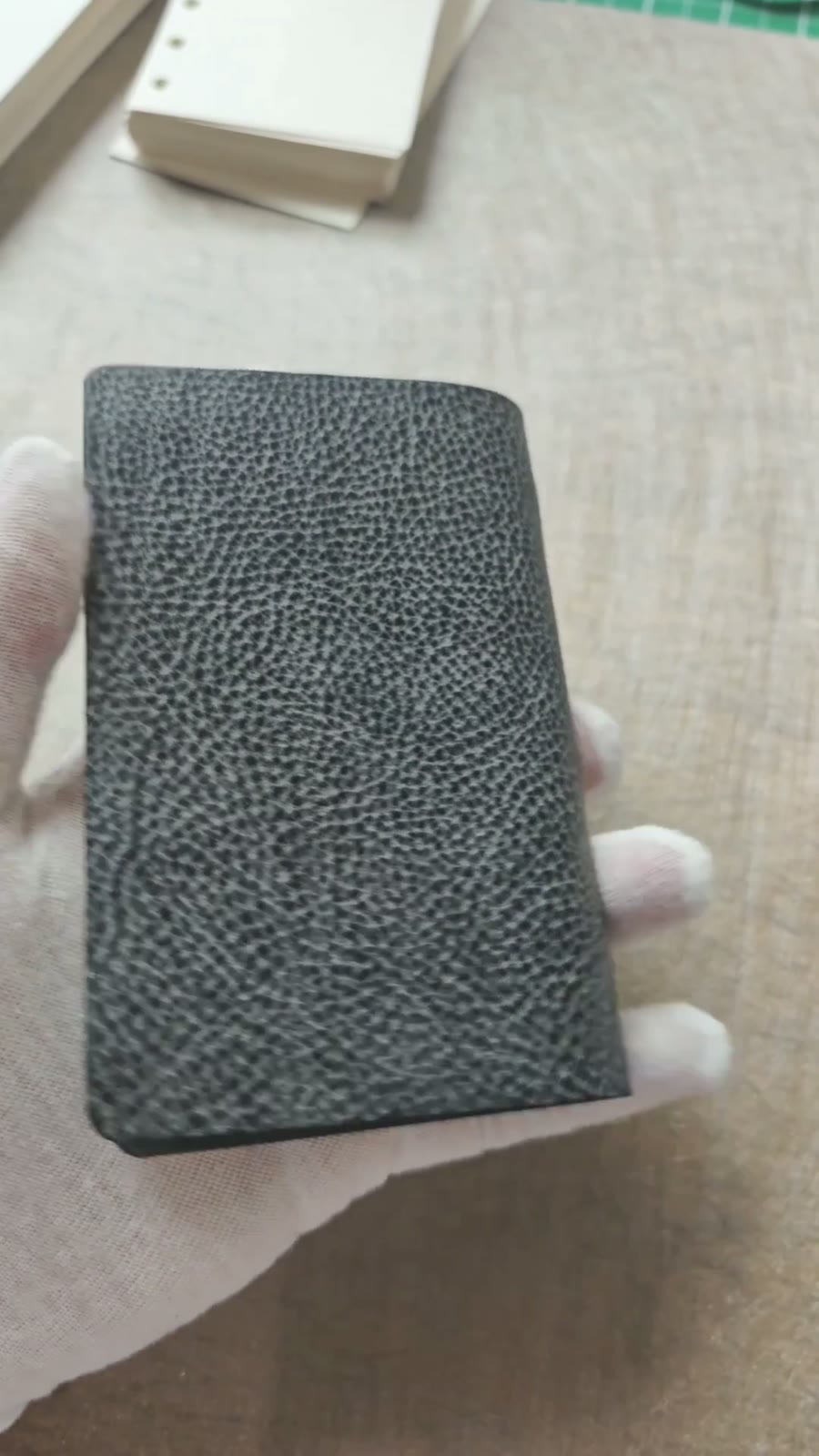 ダークグレー レザー M5プロッター ノート
