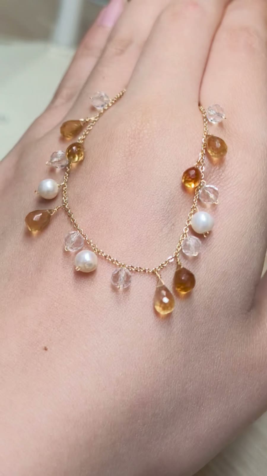 Gold Toned Chain Charm
