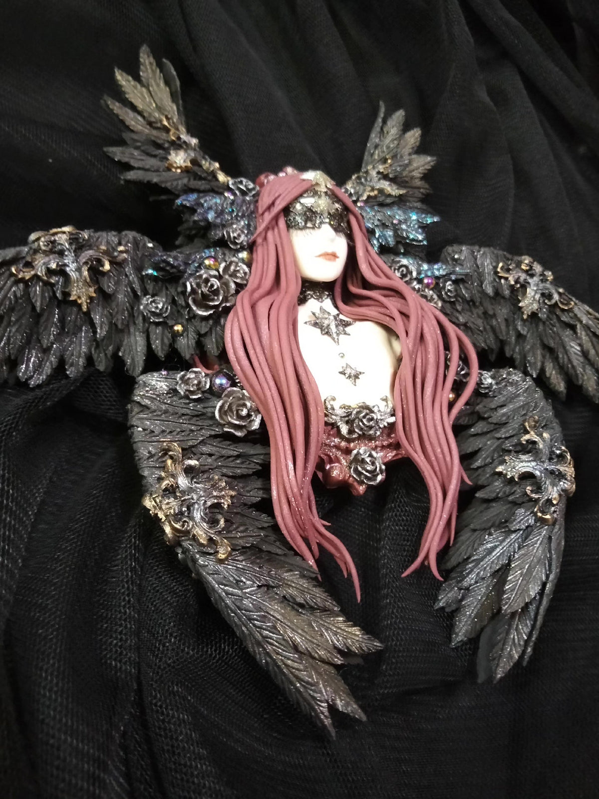 Clay Angel Figure Frame Magnet