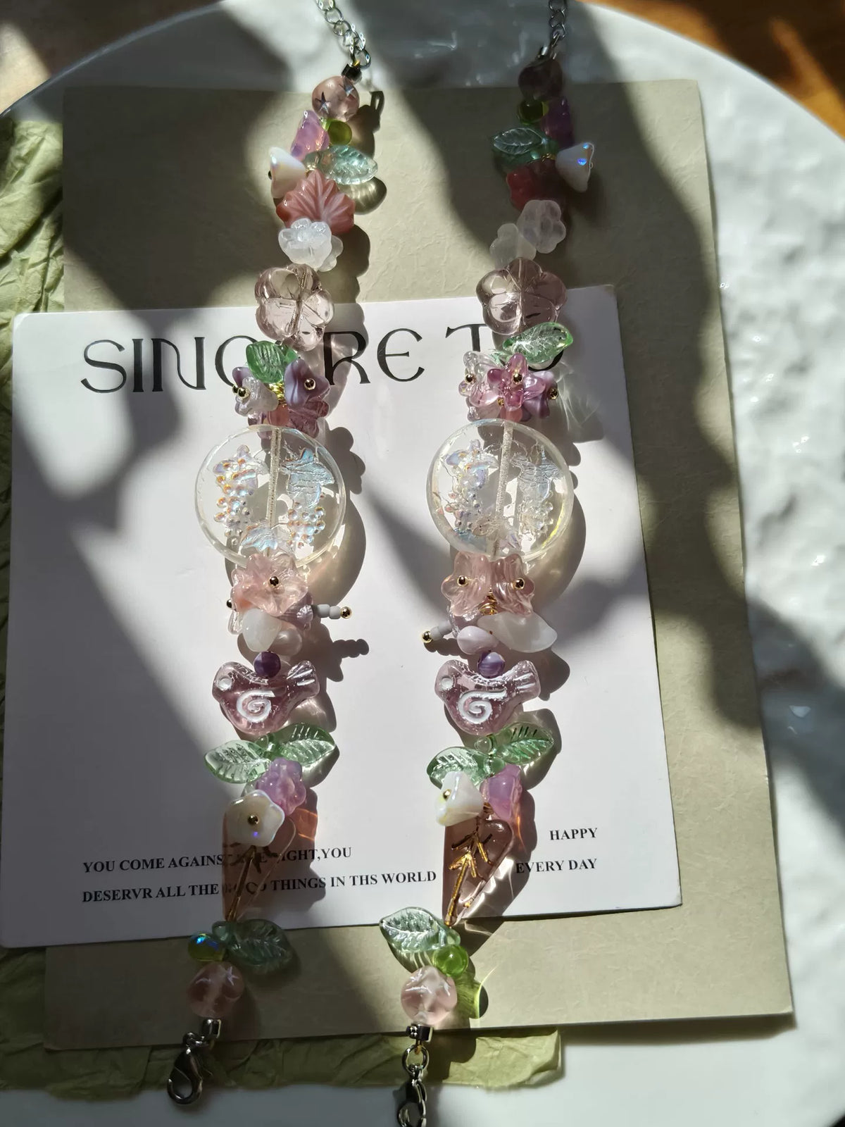 Paarse Druif Tsjechische Glaskralen Armband
