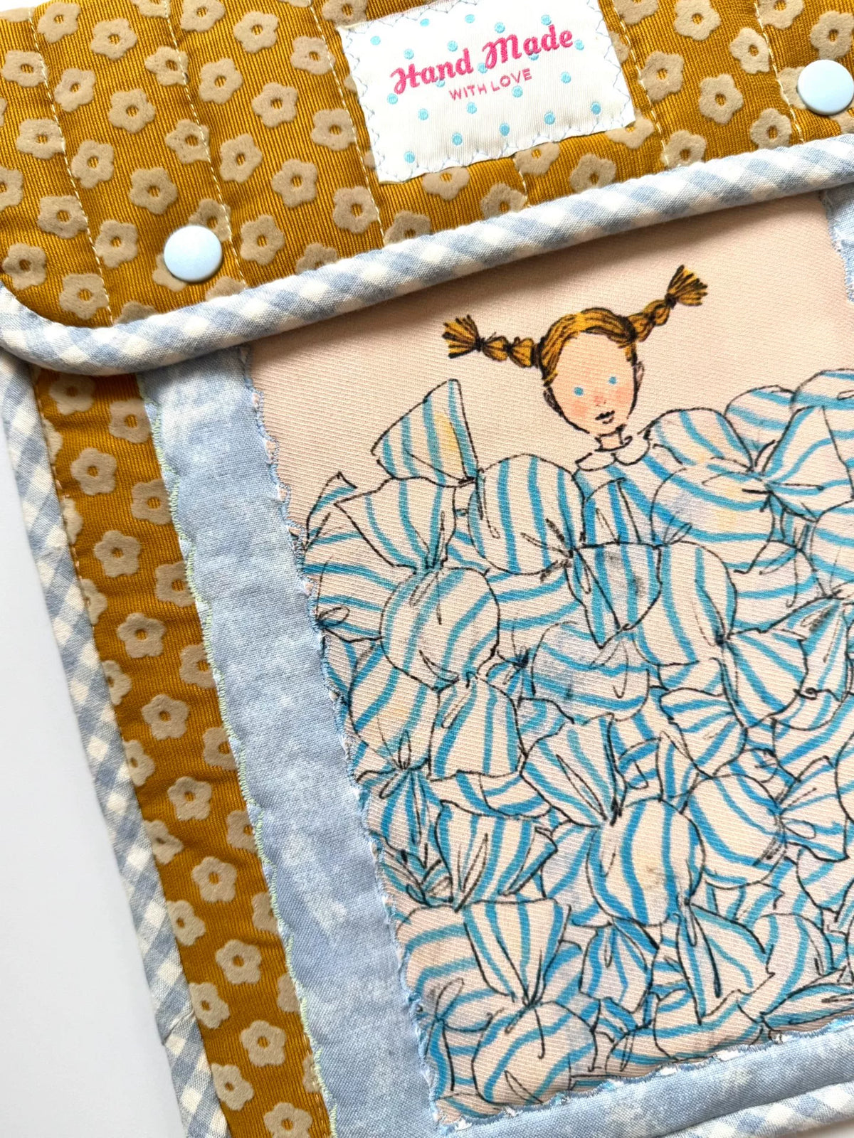 Funda acolchada para dispositivos de cordamé y estampado floral