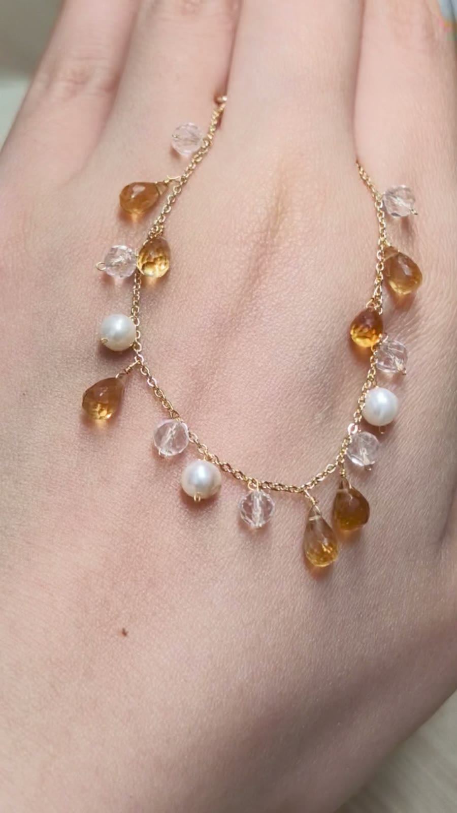 Gold Toned Chain Charm