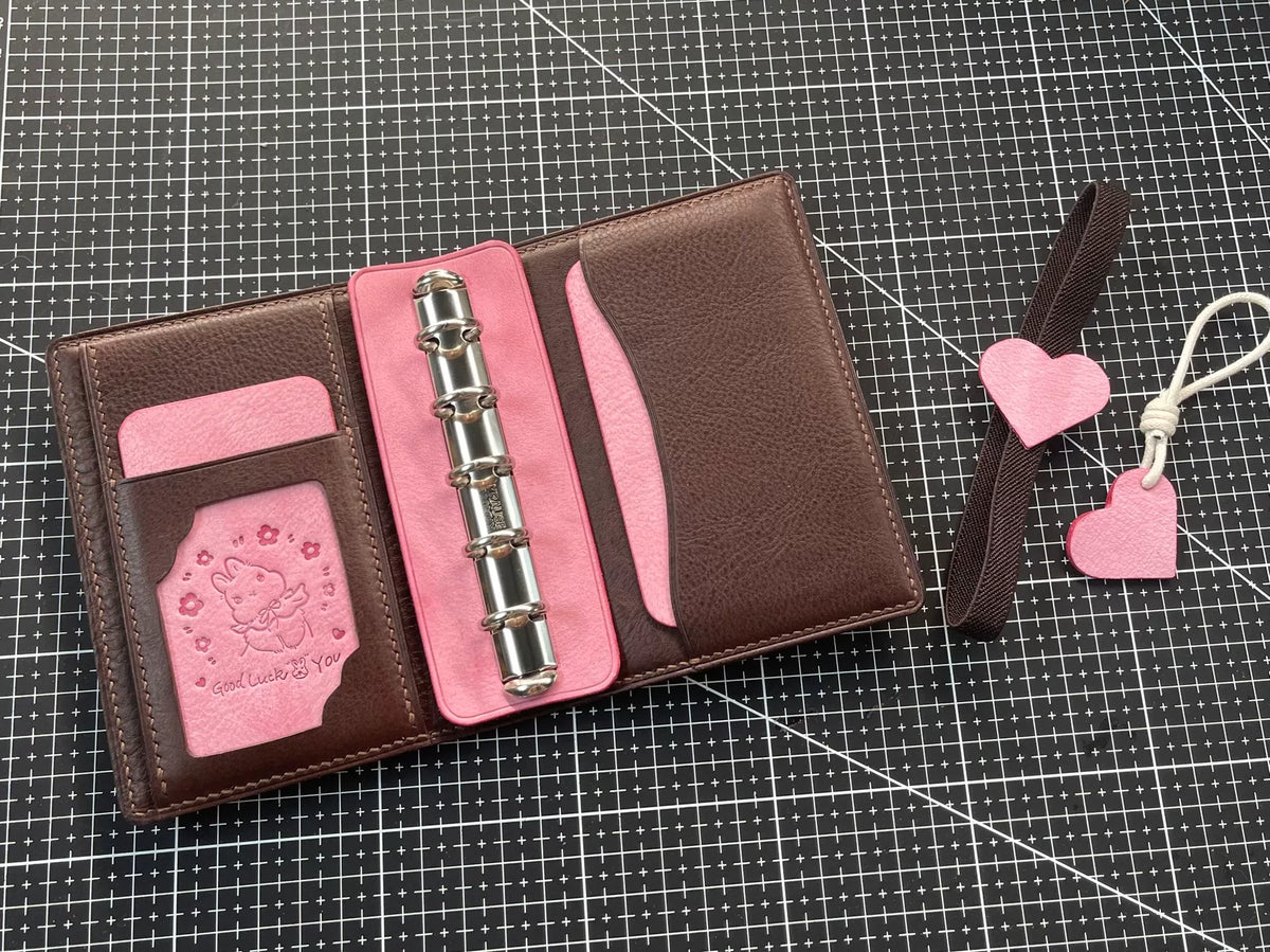 Pink M5 Loose Leaf Ring Notebook