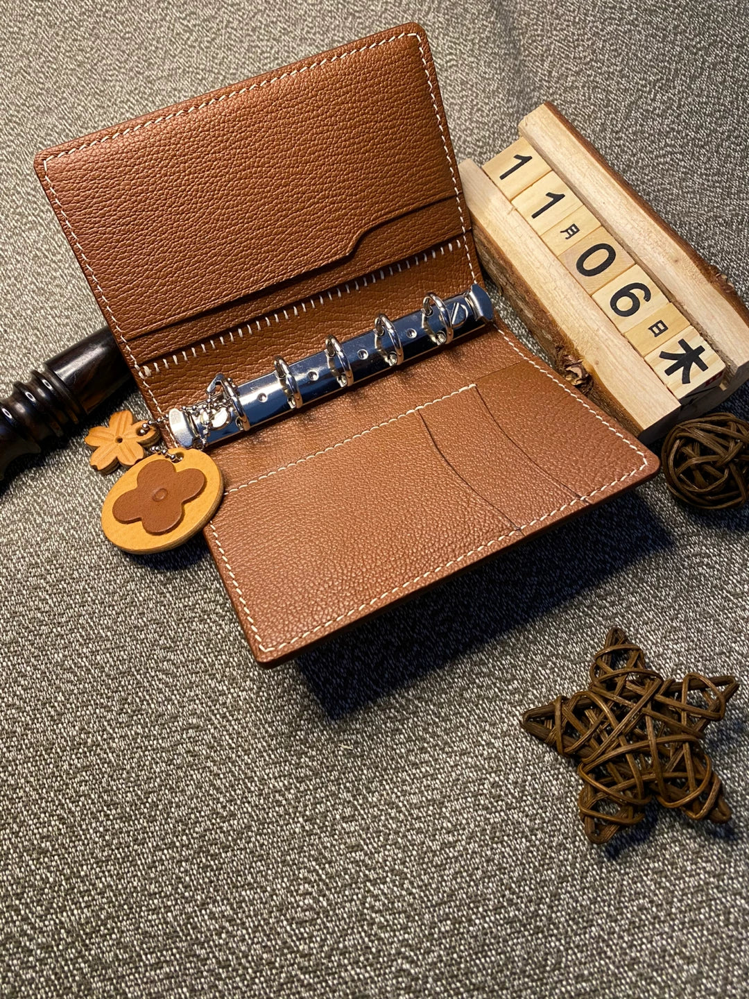Ostrich and Mbox Leather Journal Cover