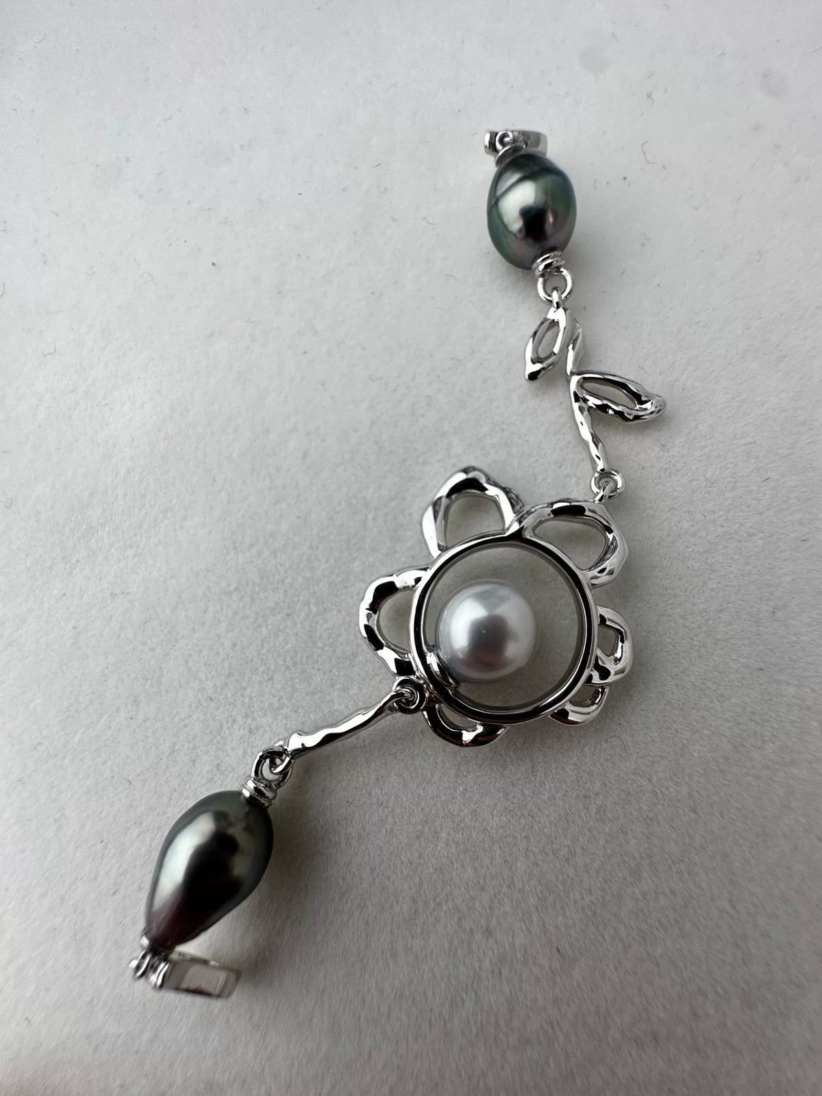 Catena allungabile per pendente a fiori in argento sterling