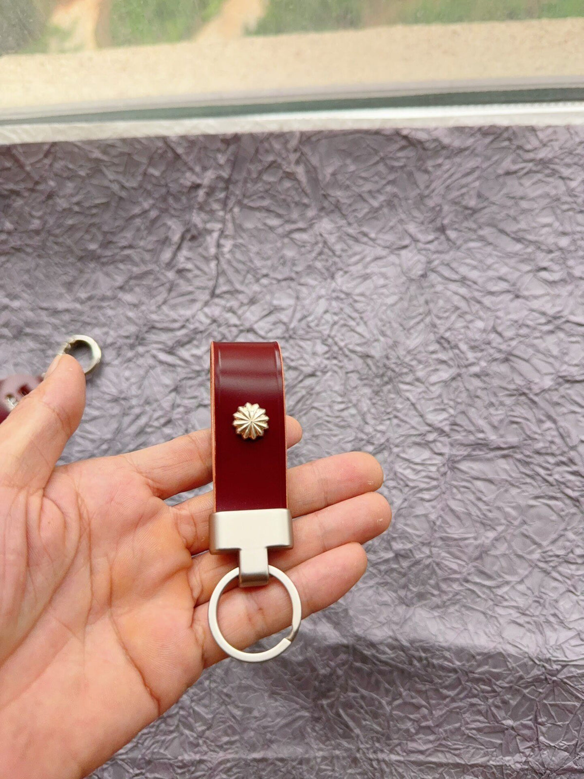 Japanese Shell Cordovan Leather Keychain