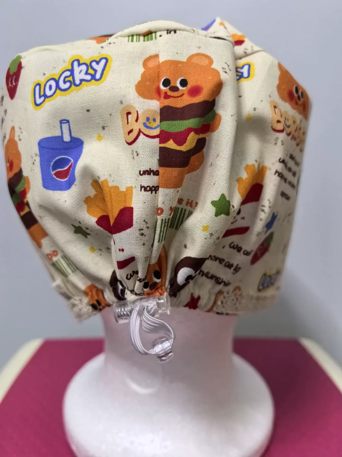 Cotton Surgical Cap Double Layer Bear Print