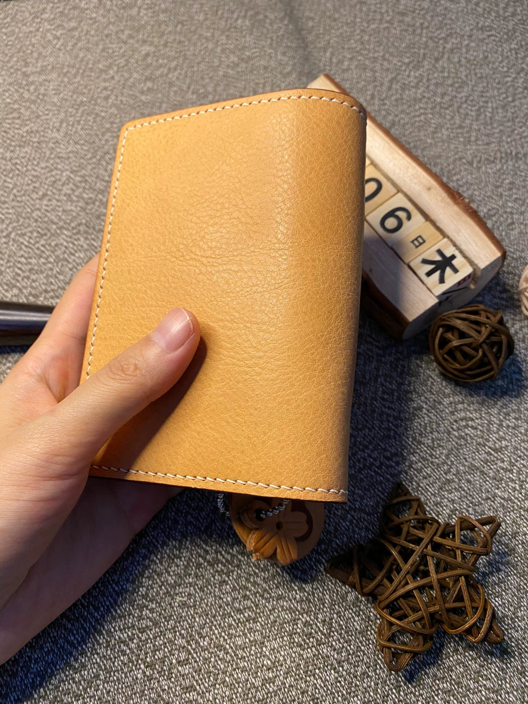 Ostrich and Mbox Leather Journal Cover
