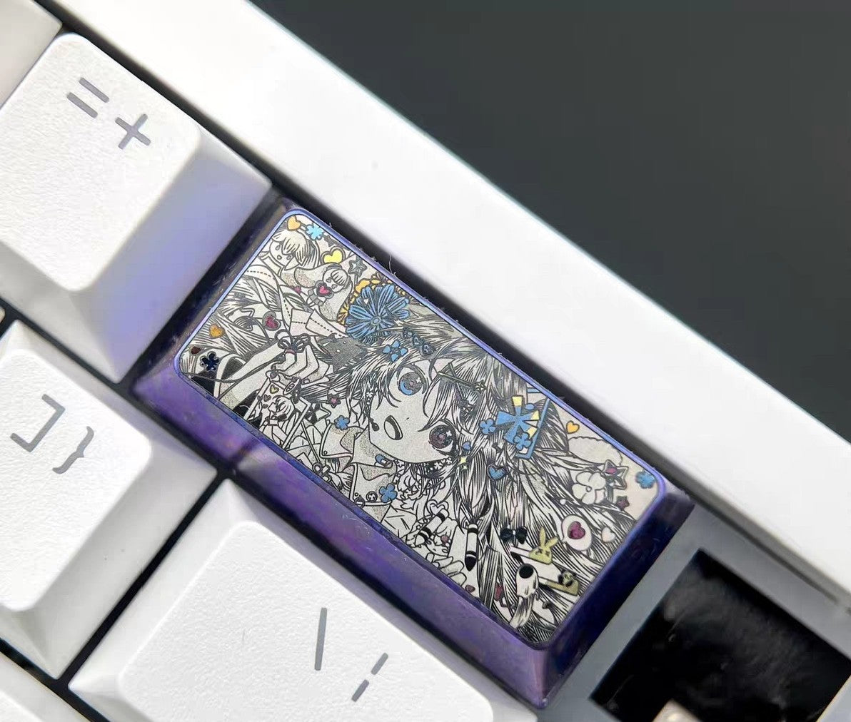 Hatsune Miku Titanium Alloy 2U R4 Keycap