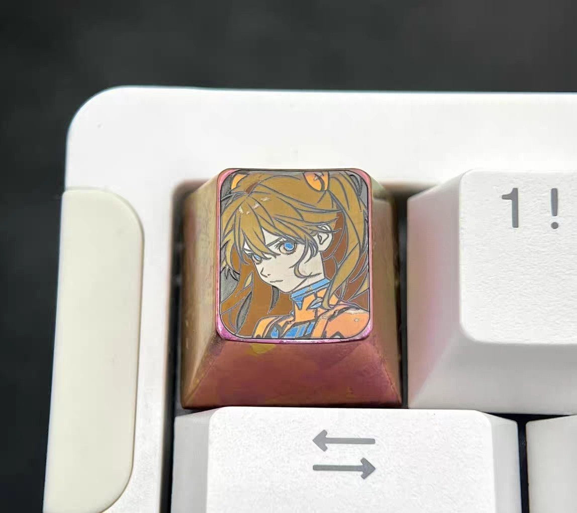 Titanium Alloy Asuka 1u Artisan Keycap