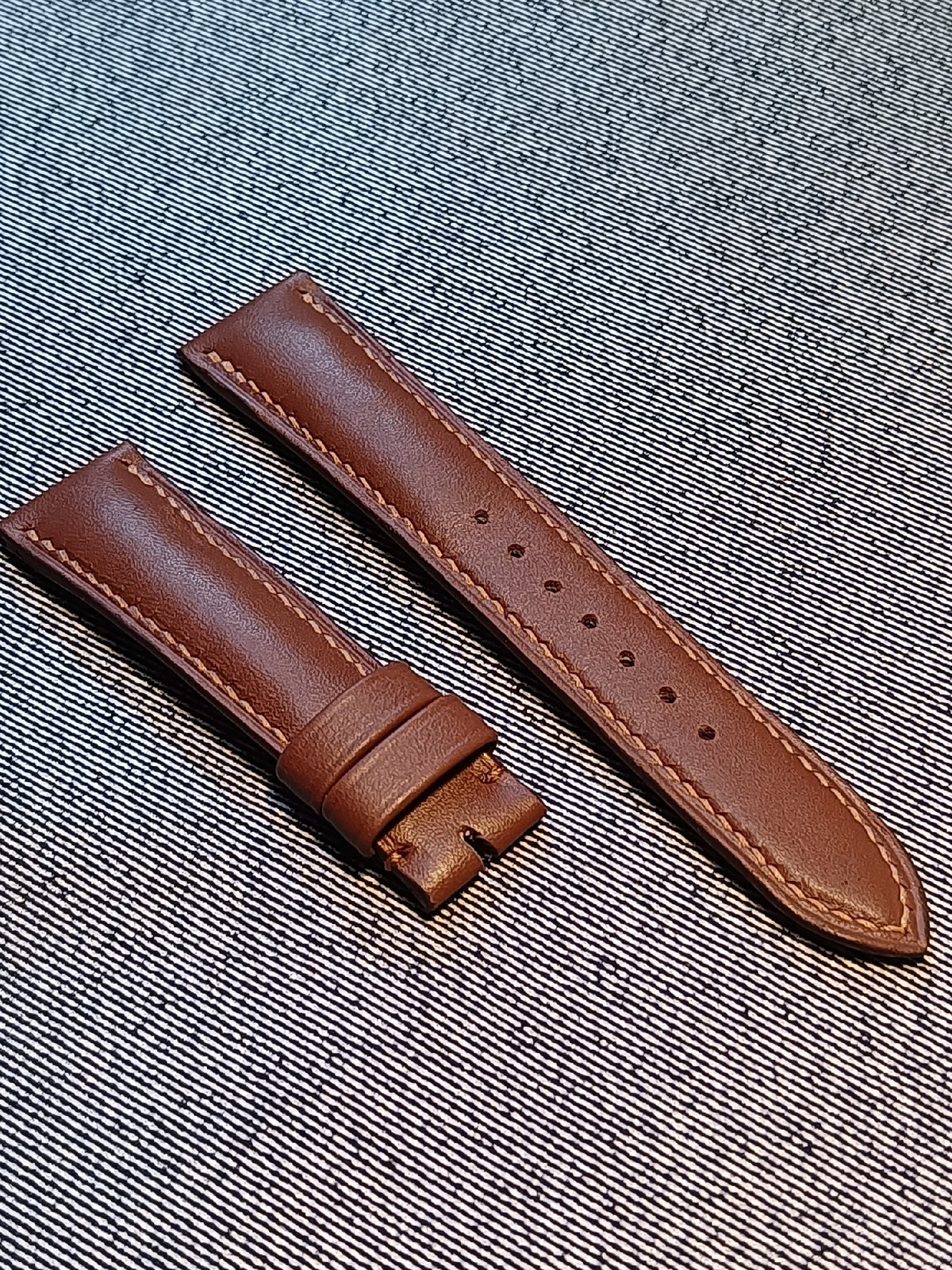 Brown Leather Watch Strap 20mm