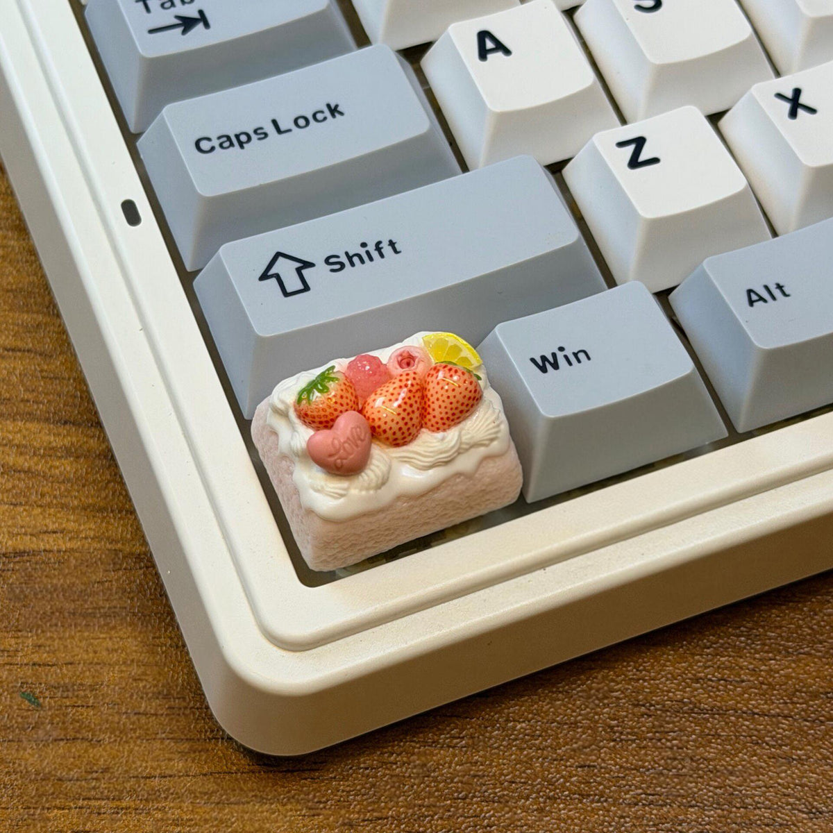Strawberry Cheesecake Artisan Keycap Resin