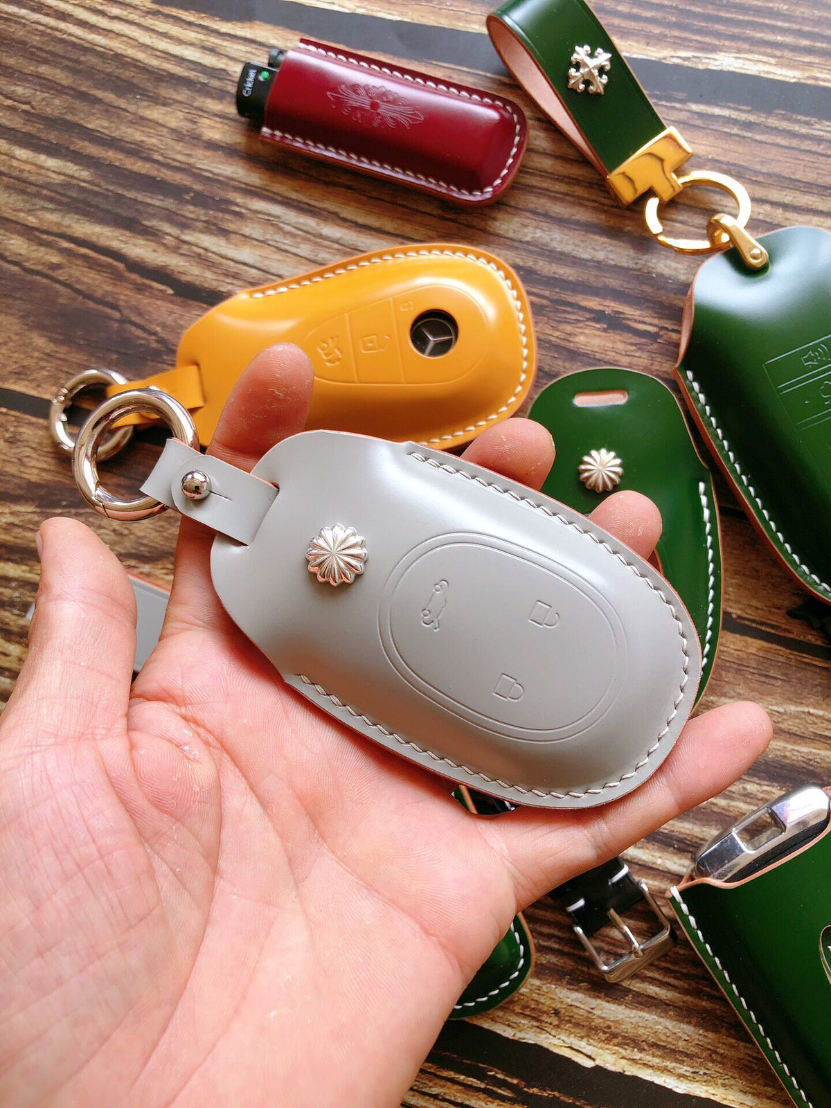 Handcrafted Shell Cordovan NIO Key Case