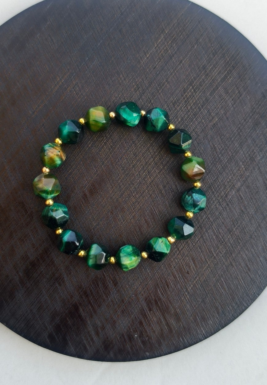 Green Tiger Eye Stone Bracelet