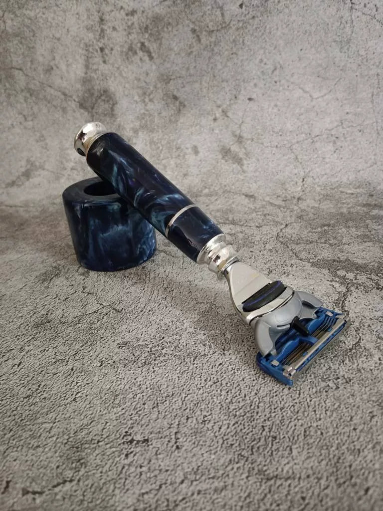 Five Blade Manual Razor Aluminum Resin Handle