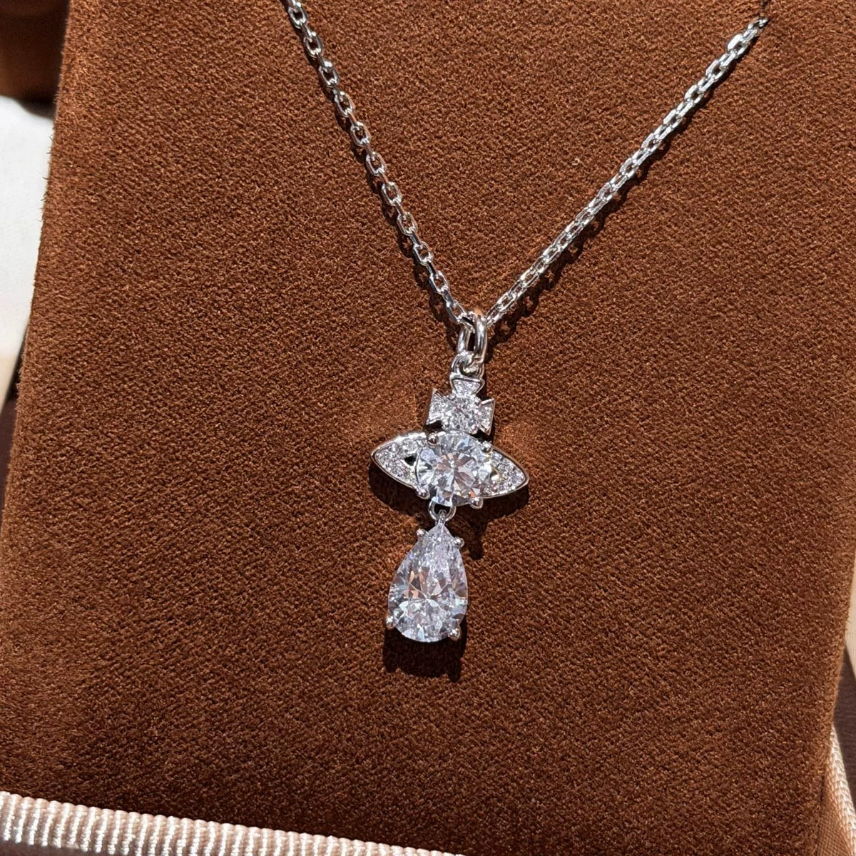 S925 Sterling Silver Saturn Planet Pendant Necklace