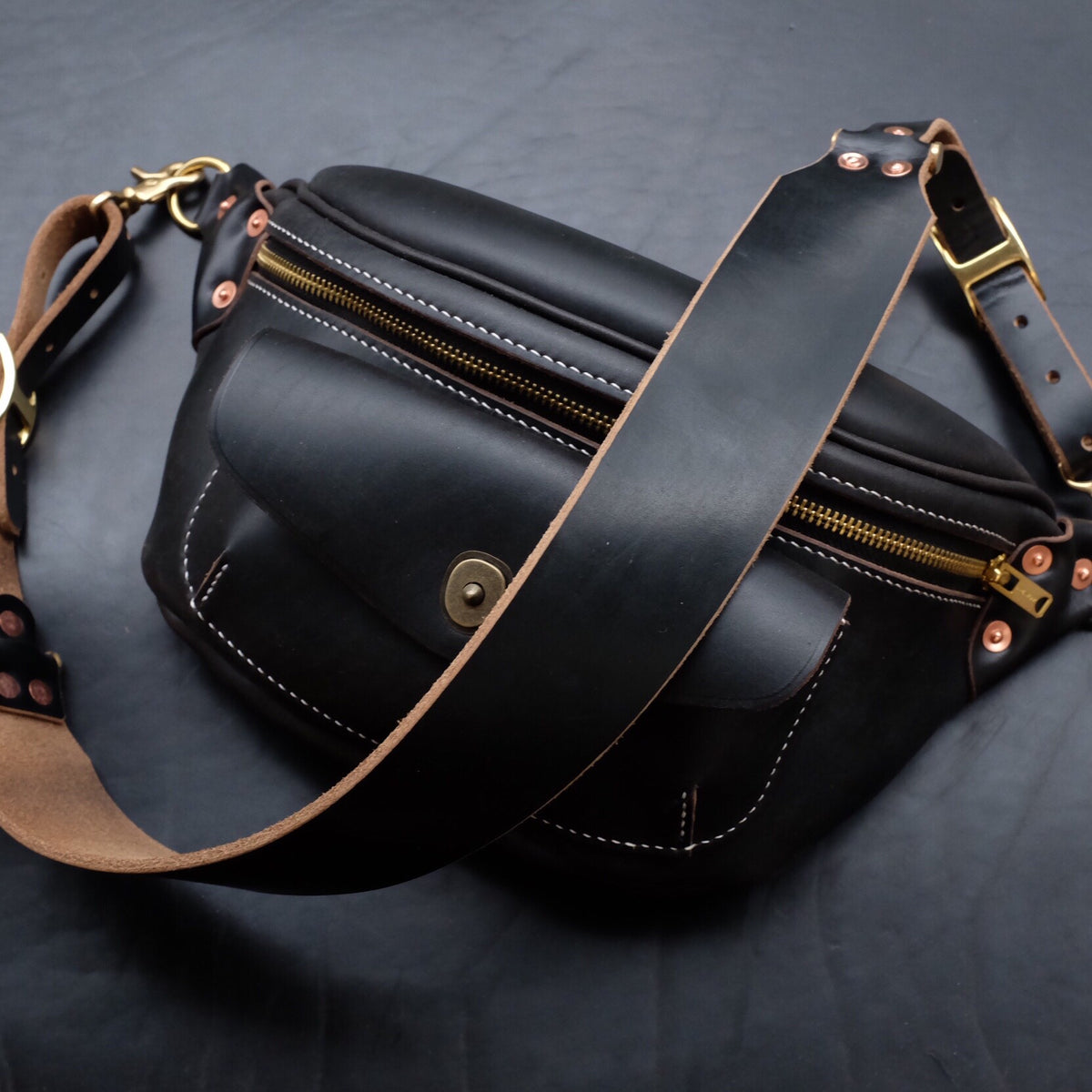 Horween CXL Leather Large Chest Bag