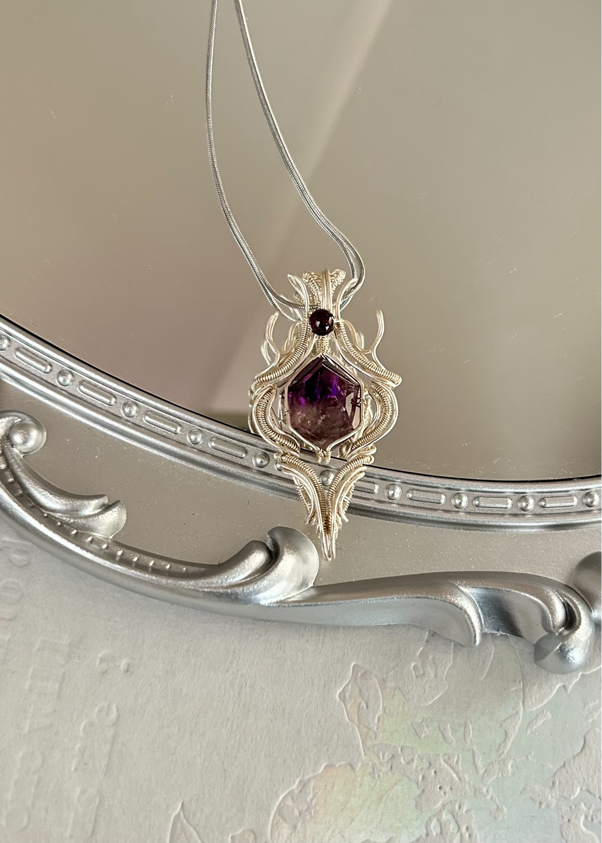 Hand Wired Super Seven Crystal Pendant