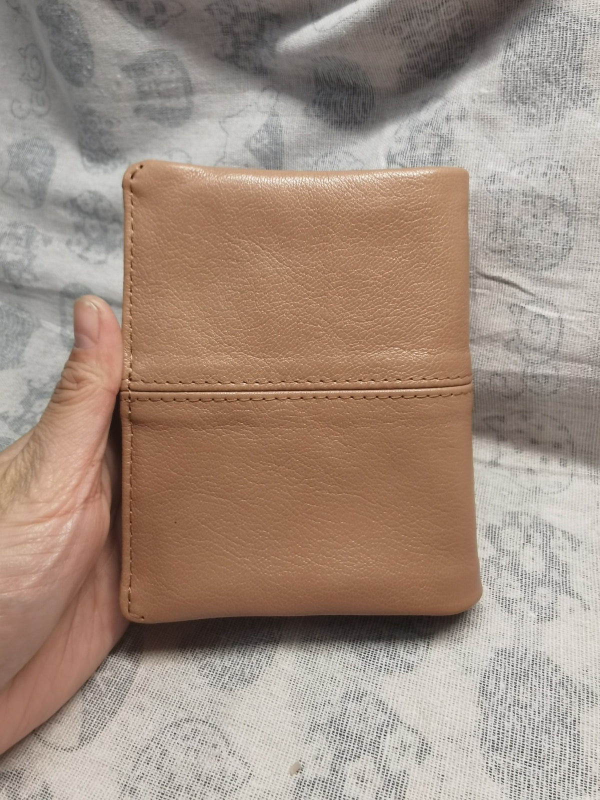 Italian Goat Leather Binder Almond Color