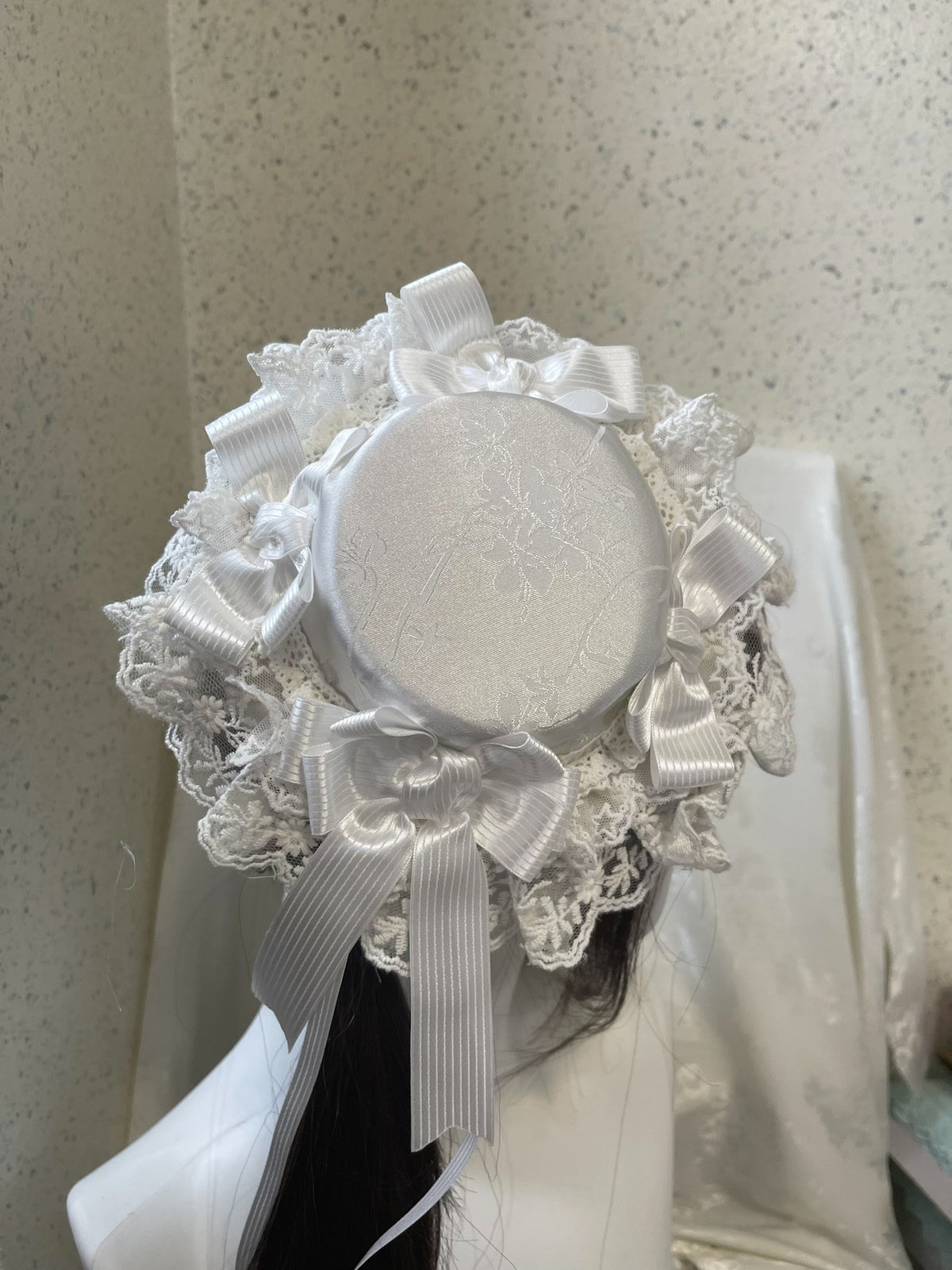 White Lace Sweet Lolita Mini Hat