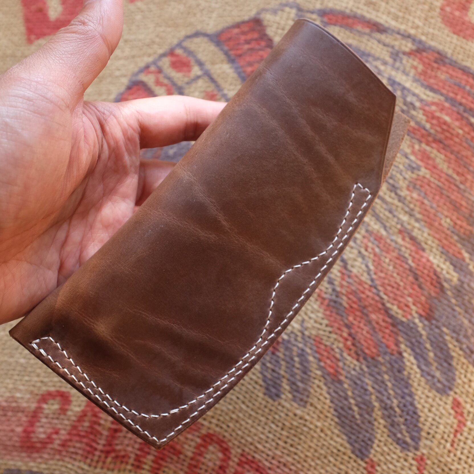 Horween CXL Tea-Core Leather Eyewear Case