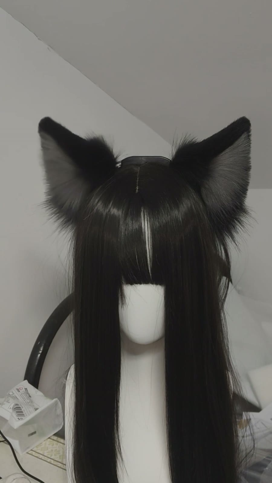 Motion Sensing Electric Wolf Cat Ears Headband