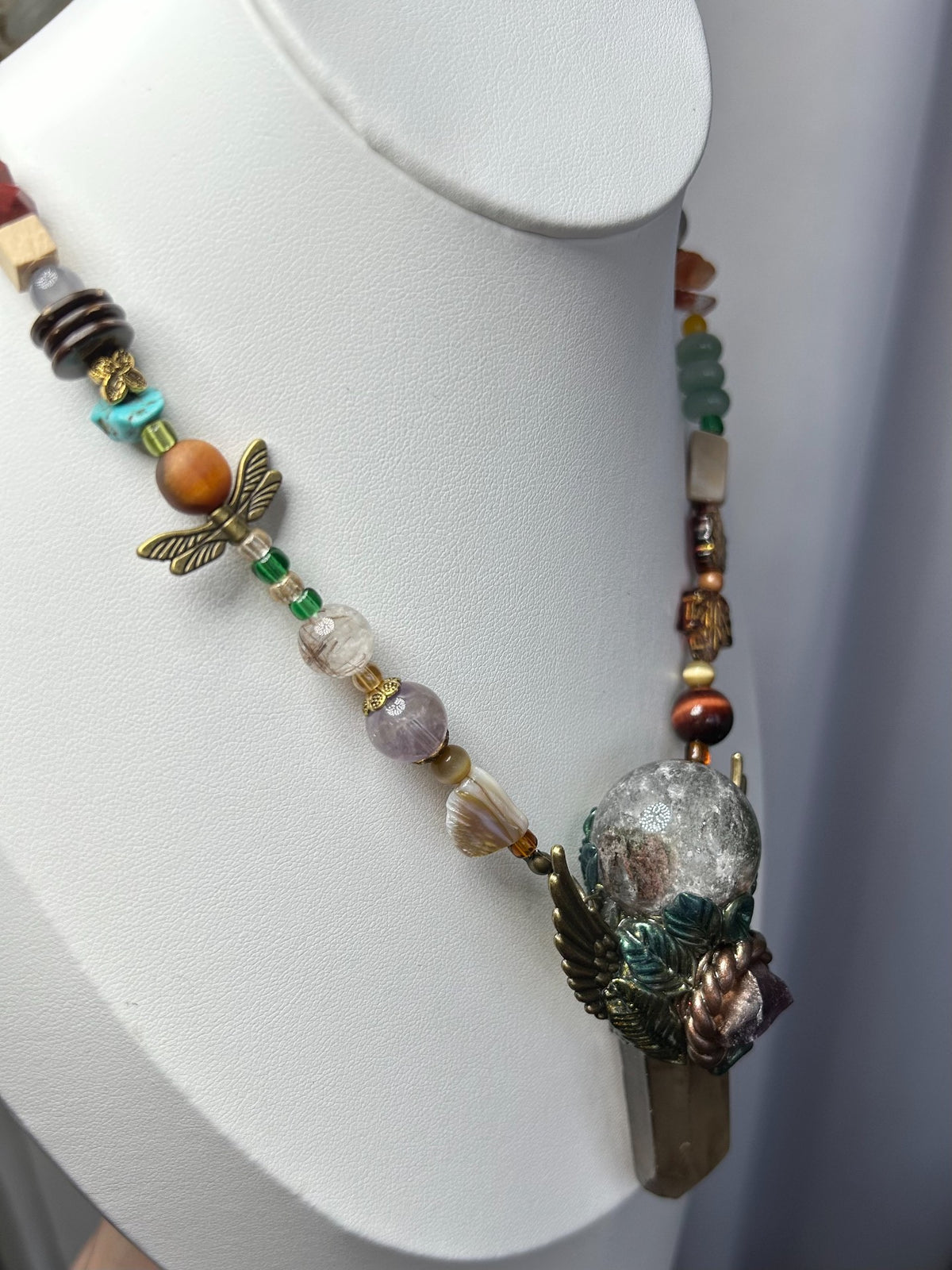 Handcrafted Crystal Pendant Necklace