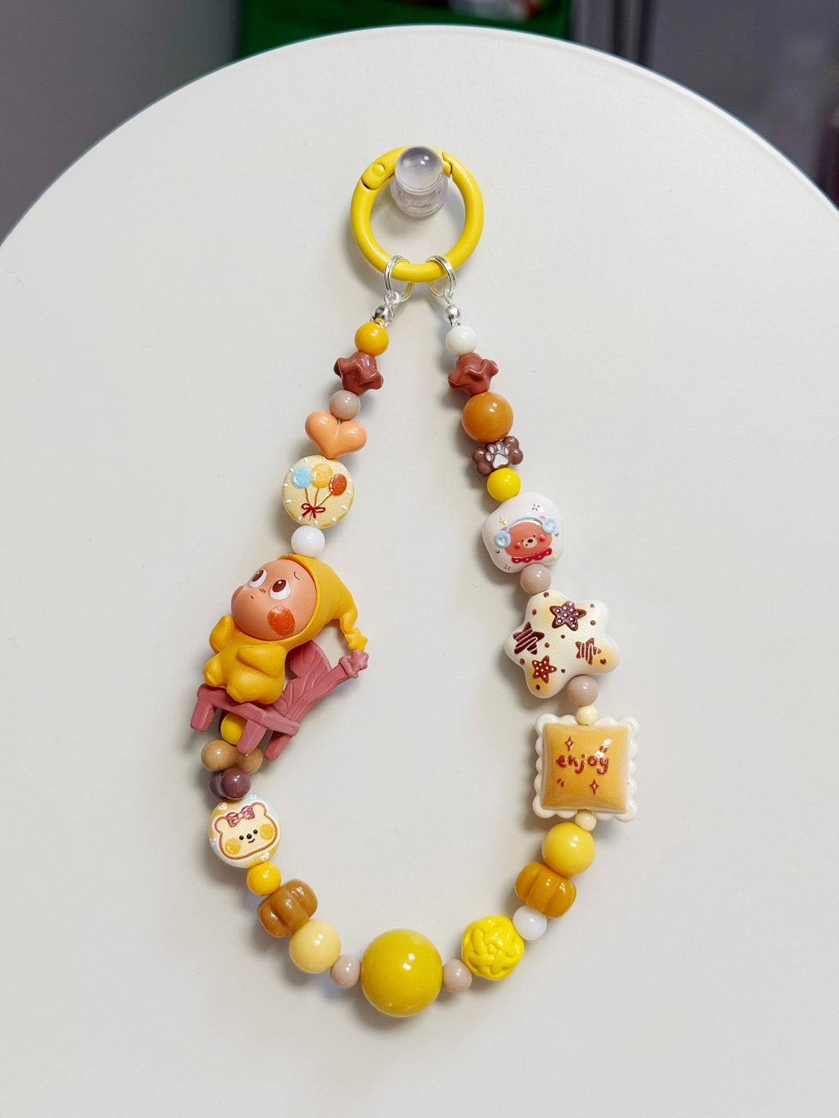 Star Character Beaded Phone Strap Charm