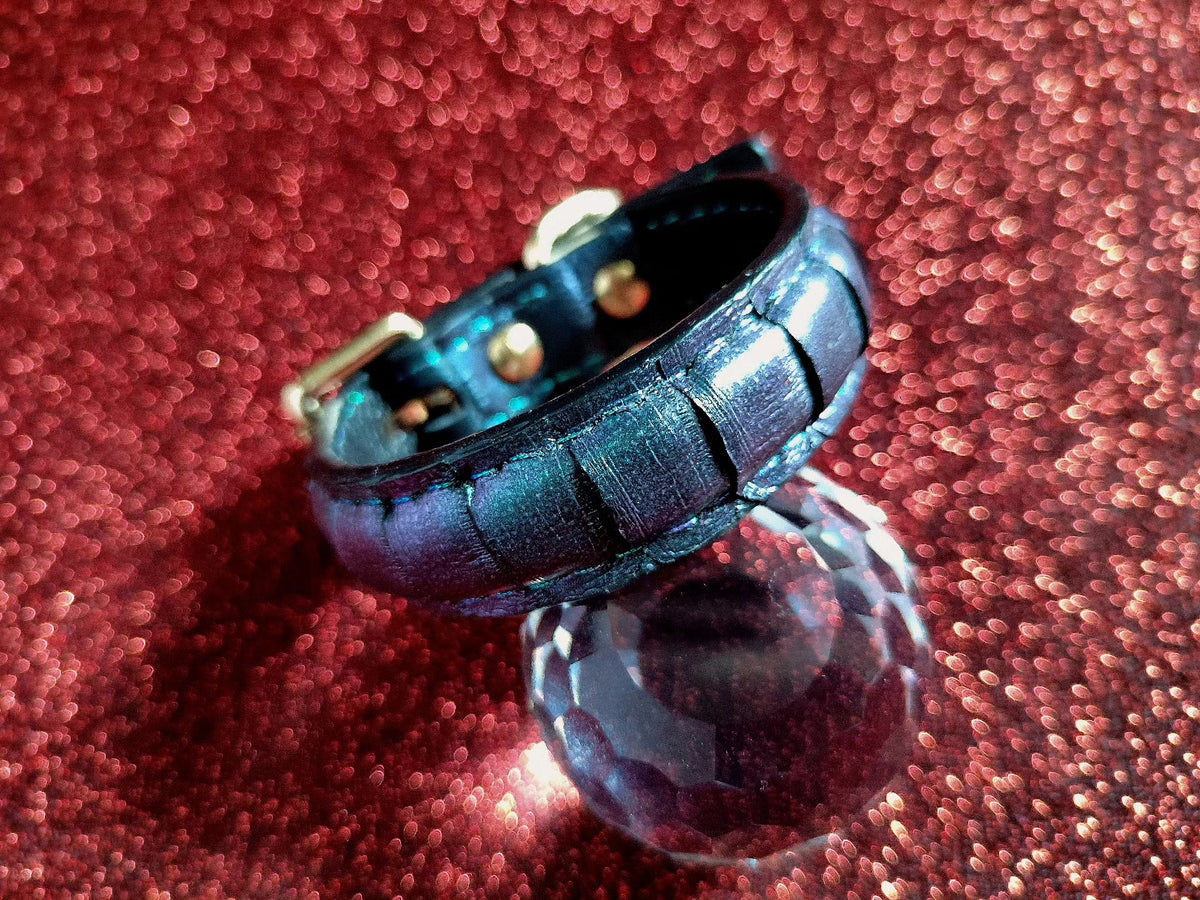 Green Purple Gradient Reptile Skin Bracelet