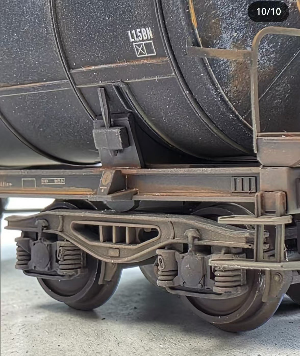 Weathering Tank Car Scale Model