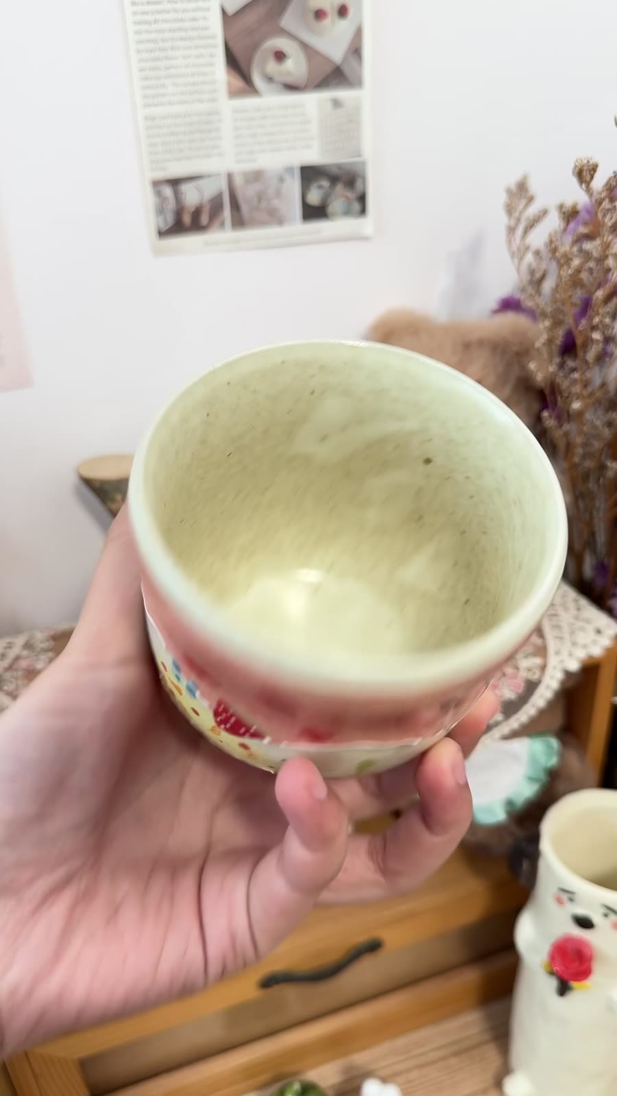 Handcrafted Ceramic Coffee Cup Cheesecake Pink
