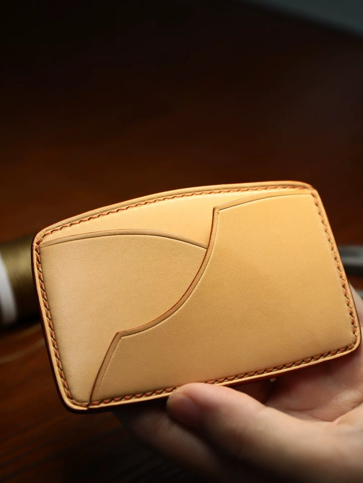 ハンドメイド レザー カードホルダー＆IDウォレット