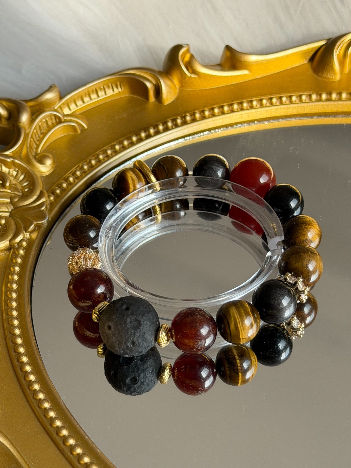 Tijgeroog Kristal Armband 12mm