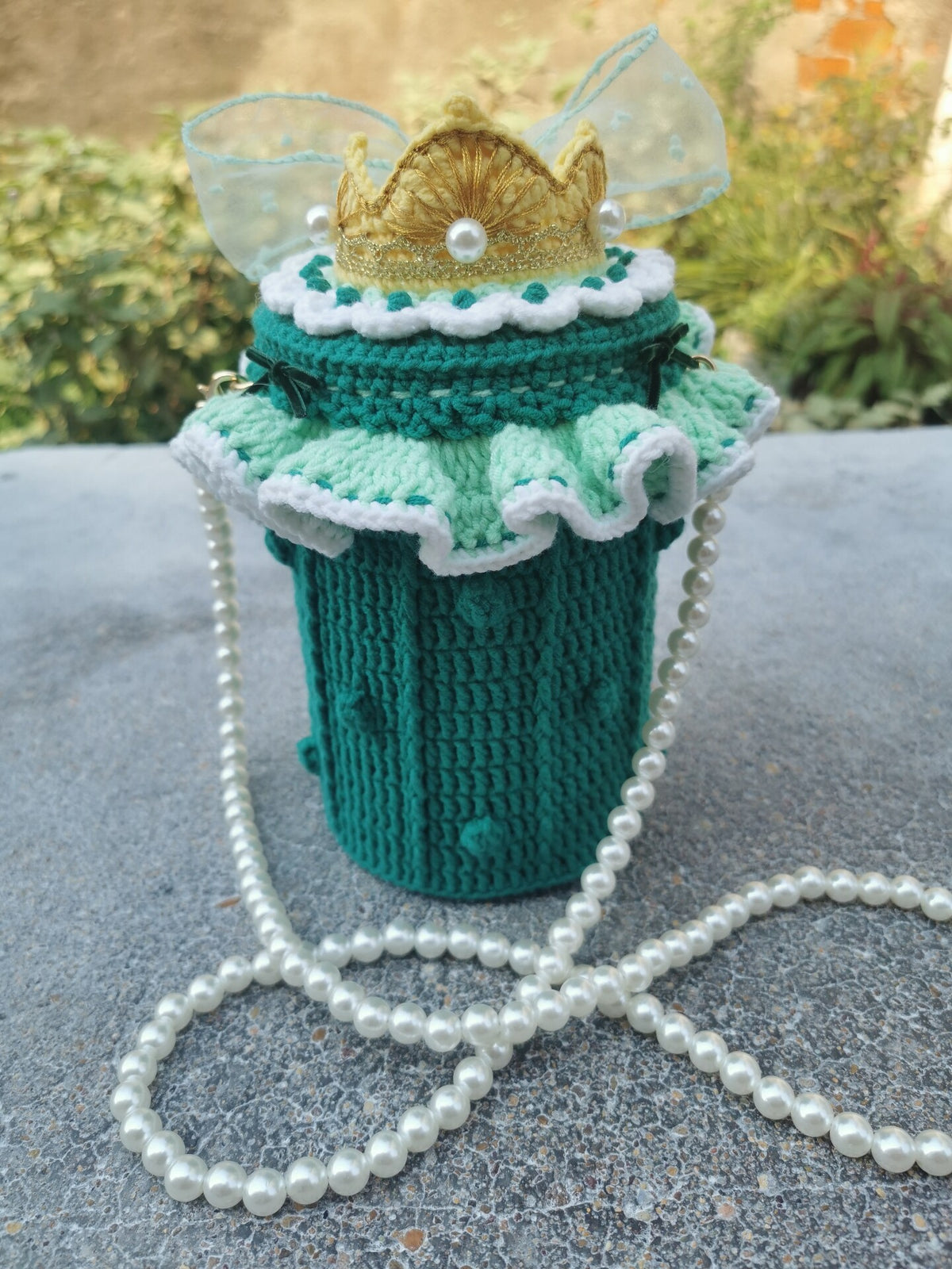 Crocheted Anna Princess Storage Bag