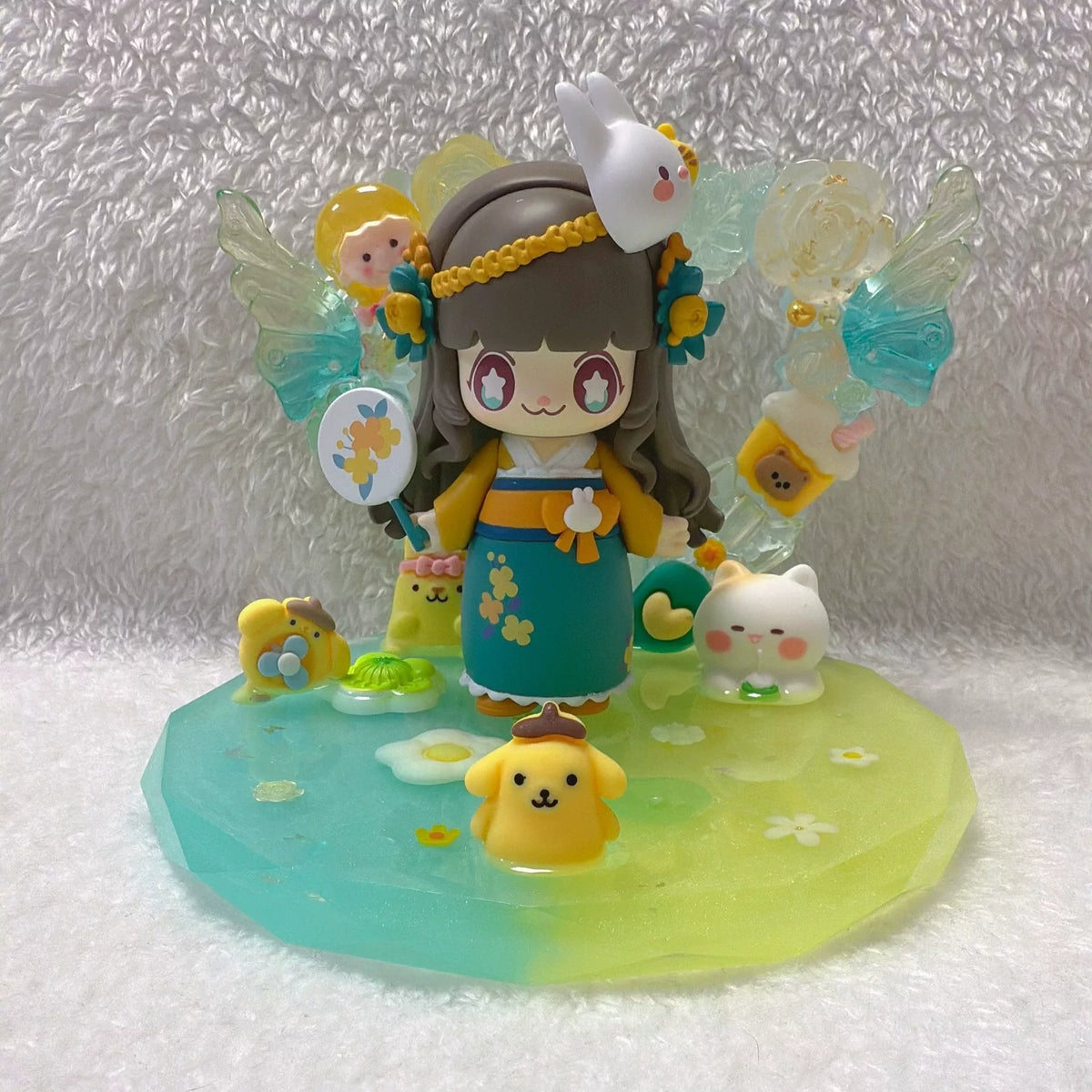 Resin Phone Tablet Stand Ombre Teal