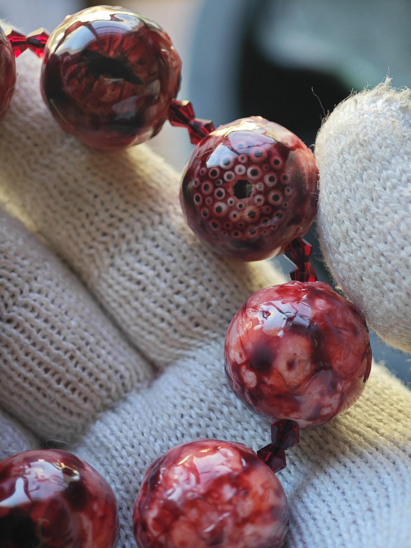 Cthulhu Multi-Pupil Eyeball Bead Bracelet