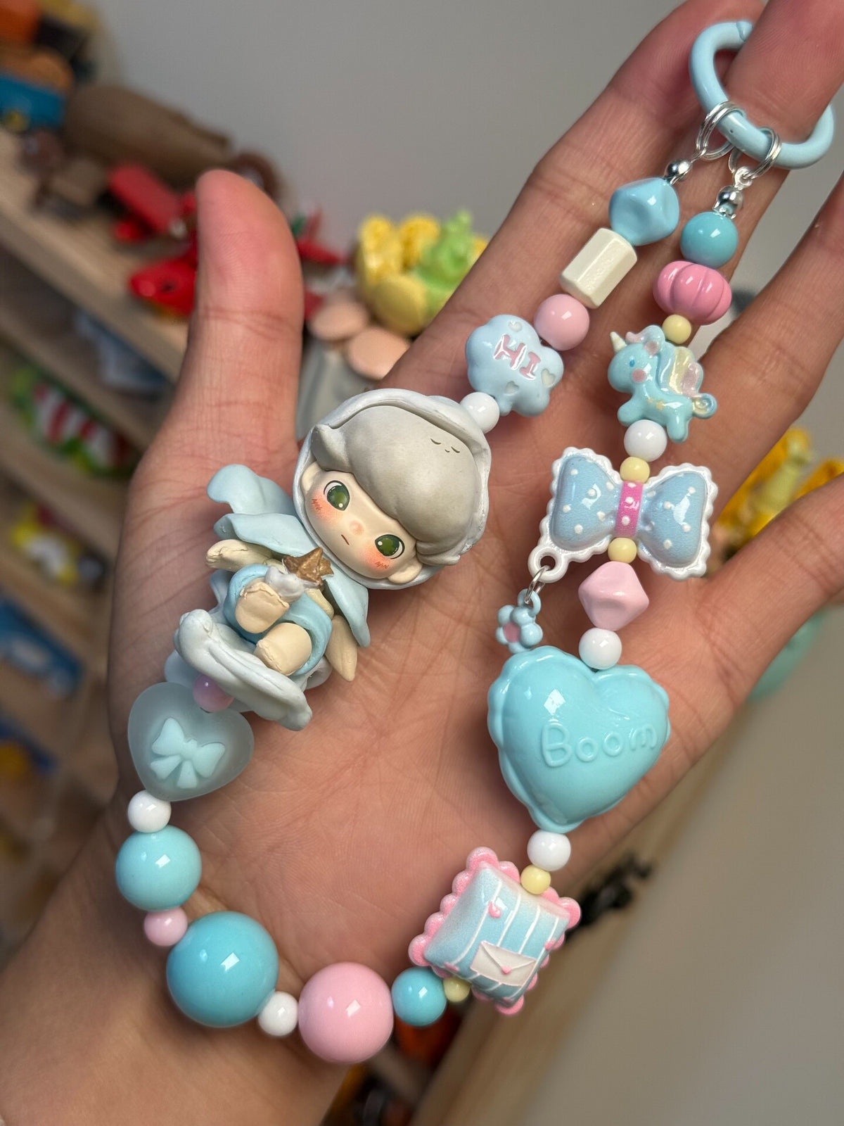 Dimoo Week 8 Unlock Time Beaded Phone Strap Charm